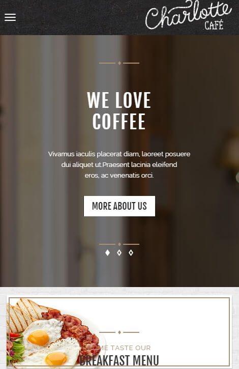 thiet ke web quan cafe