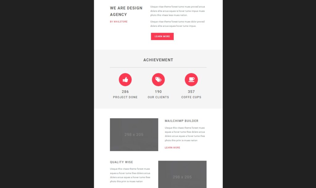 Template email marketing
