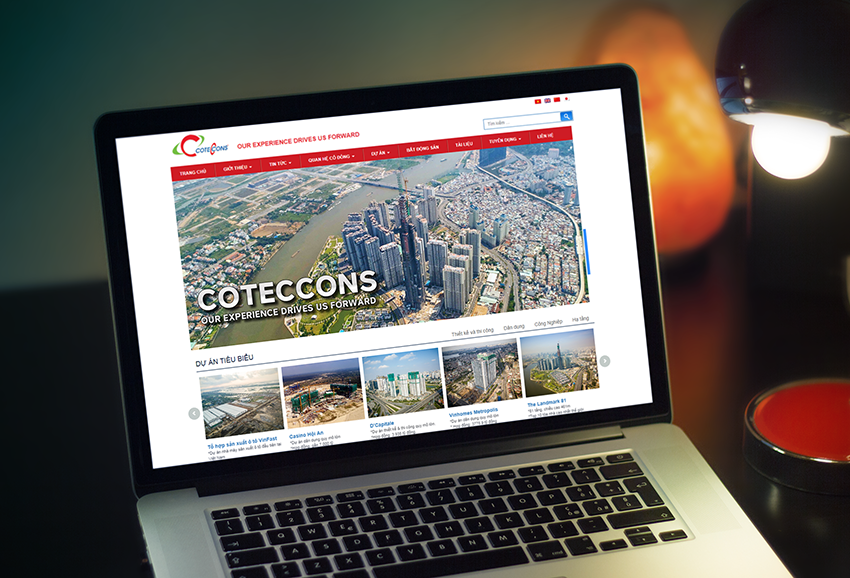 Thiết kế web công ty xây dựng