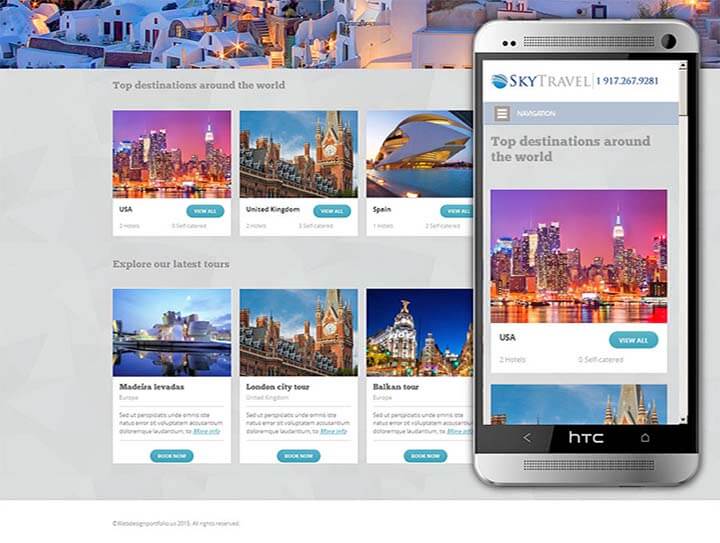 thiết kế web công ty du lịch lữ hành