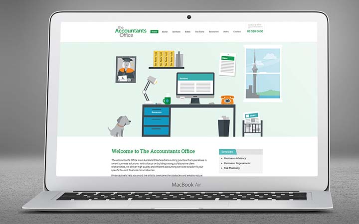 thiết kế web dịch vụ kế toán