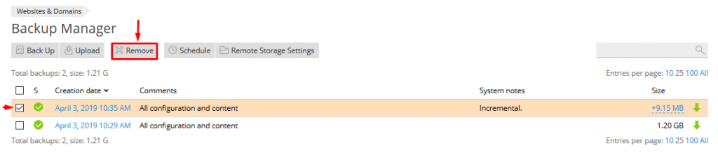 backup web trên plesk panel như thế nào