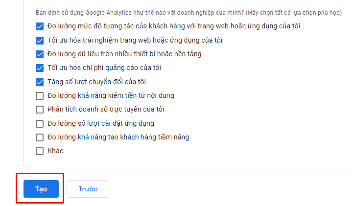 Google Analytics 4 cách đăng ký mới