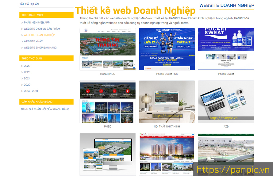 Thiết kế web giới thiệu doanh nghiệp công ty