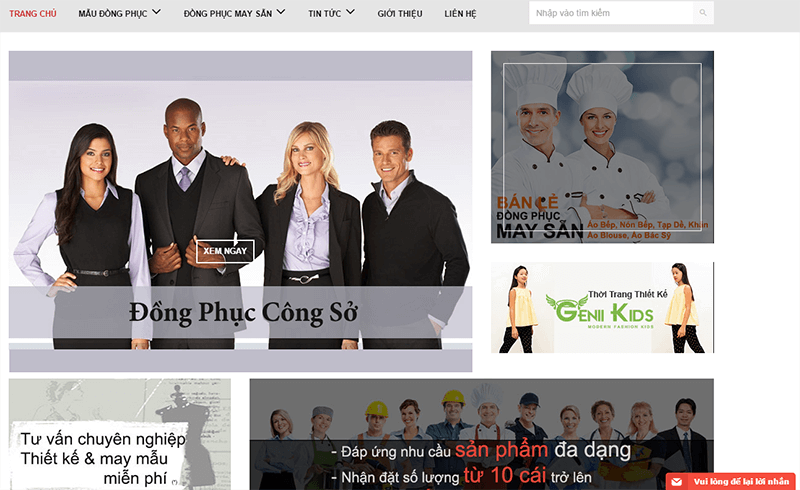 Website đồng phục may mặc nên làm như thế nào?