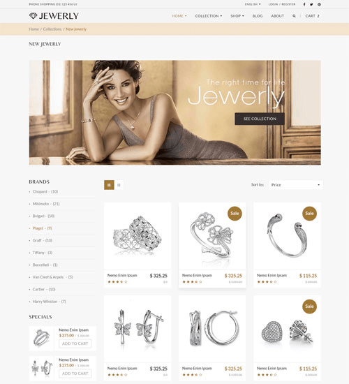 Thiết kế website công ty vàng bạc đá quý