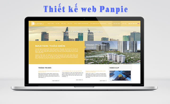 Thiết kế website thương hiệu đẳng cấp – thiết kế web Panpic