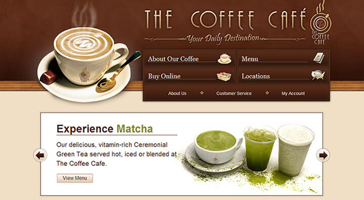 Nhận diện nét đặc trưng riêng bằng cách làm website quán cafe