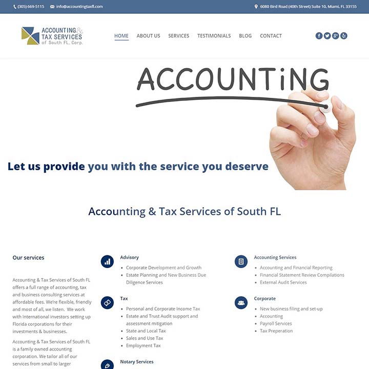 Thiết kế web dịch vụ kế toán chất lượng cho doanh nghiệp