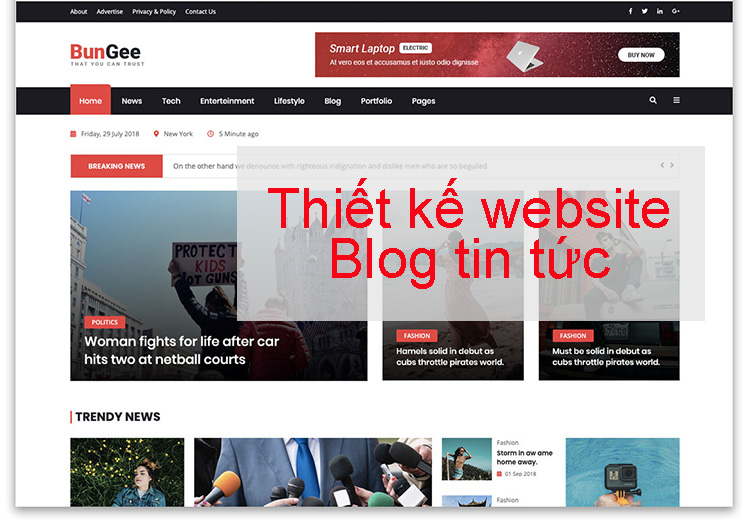 Thiết kế website blog tin tức