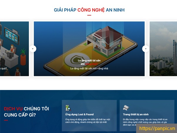 Website doanh nghiệp dịch vụ công nghệ