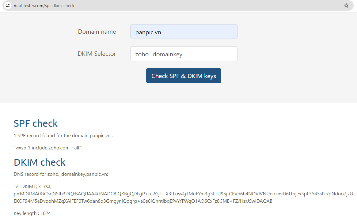 Cách cấu hình DKIM va SPF để xác thực tên miền gửi email