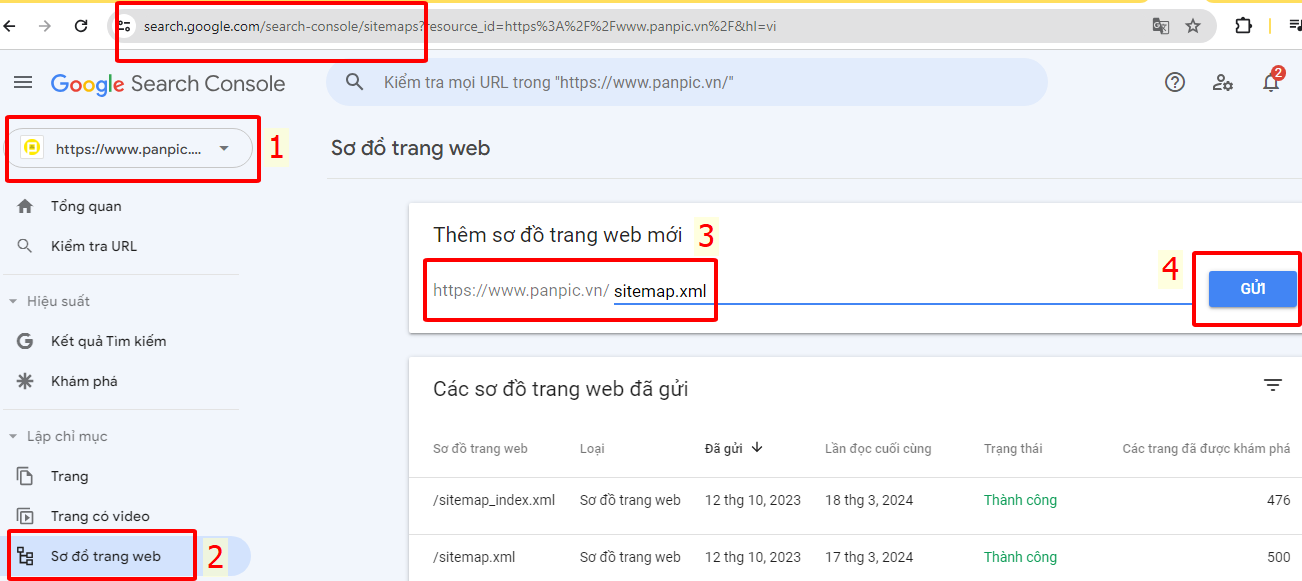 Hướng dẫn cách submite sitemap lên Google và Bing