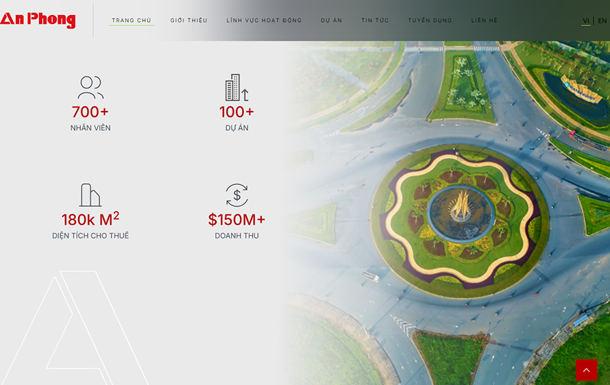 Panpic lập trình web công ty xây dựng ANPHONG