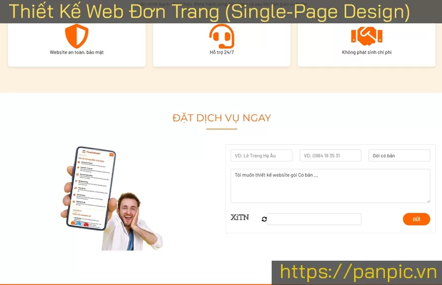 Thiết Kế Web Đơn Trang (Single-Page Design)
